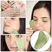 SEGMINISMART Jade Roller Massager for Face Anti Aging Gua Sha Scraping Massage Tool Set Therapy 100% Natural Jade Facial Roller Anti Wrinkle and Skin Rejuvenate