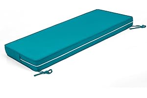 ROFIELTY Bench Cushion,48x18 inch Durable Outdoor Cushions with Handle for Indoor/Outdoor, Garden Bench, Patio Seating and Swing Chair(Blue)