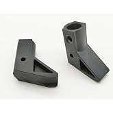 Rollator backrest brackets, backrest pivot brackets for Rollator and Bariatric Heavy Duty Rollator,Rollator with back support,without hardware,Universal Rollator Backrest replacement parts,(1Pr,Black)