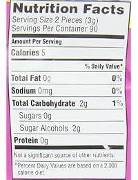 ORBIT Bubblemint Sugarfree Gum, bolsa resellable de 21,6 ml, 180 piezas