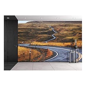 Roads in Mountain Areas - Removable Wall Mural | Self-Adhesive Large Wallpaper - 66x96 inches