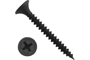 JAKE SALES Gray Phosphate Drywall Screws: #6 x 1-1/4" (12.5 oz ~215 Screws) FINE Thread Drywall Screws (or sheetrock Screws) Gypsum Board, sheetrock, plasterboard. Use for All Purpose Wood Screws.