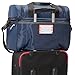 Large Cooler Lunch Bag with Extra Liner. Two Insulated Compartments, Heavy Duty Fabric, Thick Foam Insulation, Many Pockets, Strong Double Zippers, Padded Straps.
