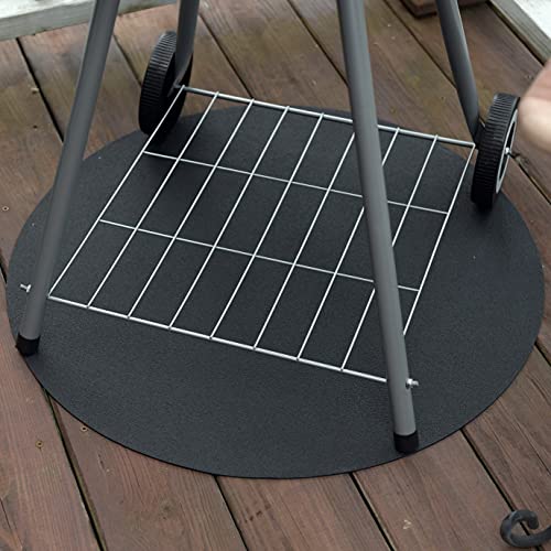 GRILLTEX Under the Grill Protective Deck and Patio Mat, 27 inch, Round