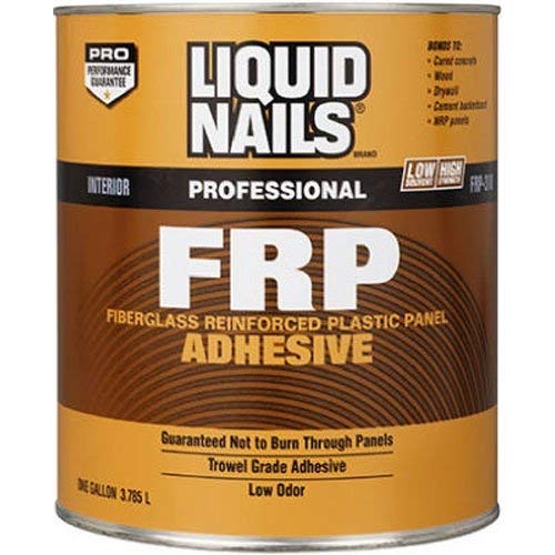 Photo 1 of **The can has a dent on one side*****Liquid Nails Frp Adhesive Concrete, Wood, Drywall Boxed 1 Gl