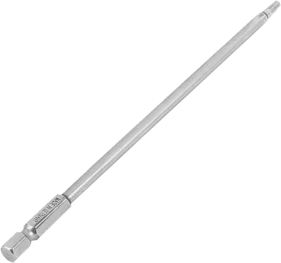 Sourcingmap 150mm Long 1/4" Hex Shank 3mm Hexagonal Tip Magnetic Hexagon Screwdriver Bit, H3 x 150mm - Image 4