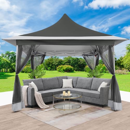COBIZI 12x12 Pop Up Gazebo Review: Peaked Roof Shelter with Mosquito Netting image 21