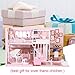 CUTEBEE Dollhouse Miniature with Furniture, Wooden DIY Dollhouse Kit Plus Dust Proof and Music Movement, 1:24 Scale Creative Room Idea (Dream Girl Heart)