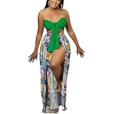 2 Piece Outfits for Women Summer Sleeveless Crop Tops Wide Leg Slit Pants Set Boho Floral Print Vacation Outfits