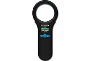 Smoostart Multifunction Bluetooth Microchip Scanner, Pet Microchip Reader with Latest Operating System, FDX-B/EMID 500 Records Data History Locally Available Or Upload to PC/Cell Phone/PAD