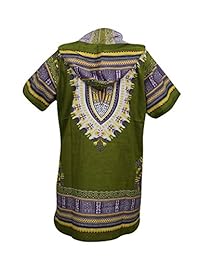 Unisex Shirt Blouse Traditional African Print Dashiki Hoodie Caftan Top Dress
