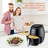 Air Fryer, Uten 6.5L Power Air Fryer with Digital Display, Rapid Air Circulation System Adjustable Temperature and 30…