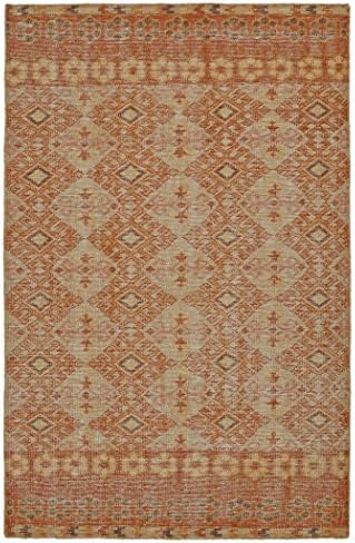 Bombay Home Hand-Knotted Vintage Orange Kilim Rug (8'0 x 10'0) - 8' x 10'