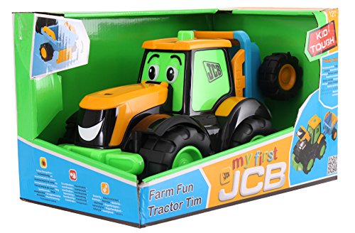 Wader 4036 - JCB Fun Farm Traktor Tim mit Anhänger, ab 12 Monaten, ca. 34 cm – Bild 6