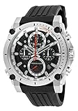 Bulova Men's Champlain Chronograph Black Dial Black Silicone