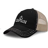 Richardson Soft Mesh Cap Hat Embroidered Captain Boat B Embroidery Trucker Hats for Men & Women Cotton
