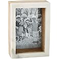 Mud Pie 5 X 7 WOOD MARBLE SHADOW FRAME, multi (46900400L)