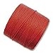 BeadSmith Super-Lon Cord - Size #18 Twisted Nylon - Shanghai Red / 77 Yard Spool