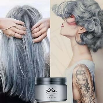 Generic White Light Gray Hair Cream Color Easy Temporary Diy