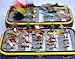 Outdoor Planet 40 Go-to Dry Fly, Wet Fly, Nymph and Streamer Fly Lure Assotment + Waterproof Fly Box for Trout Fly Fishing Flies