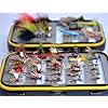 Go-to-Dry-Fly-Wet-Fly-Nymph-and-Streamer-Fly-Lure-Assotment-Waterproof-Fly-Box-for-Trout-Fly-Fishing-Flies