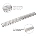 Anself Hair Comb Hair Salon Hairdressing Comb Metal Hair Cutting Comb (Sliver)