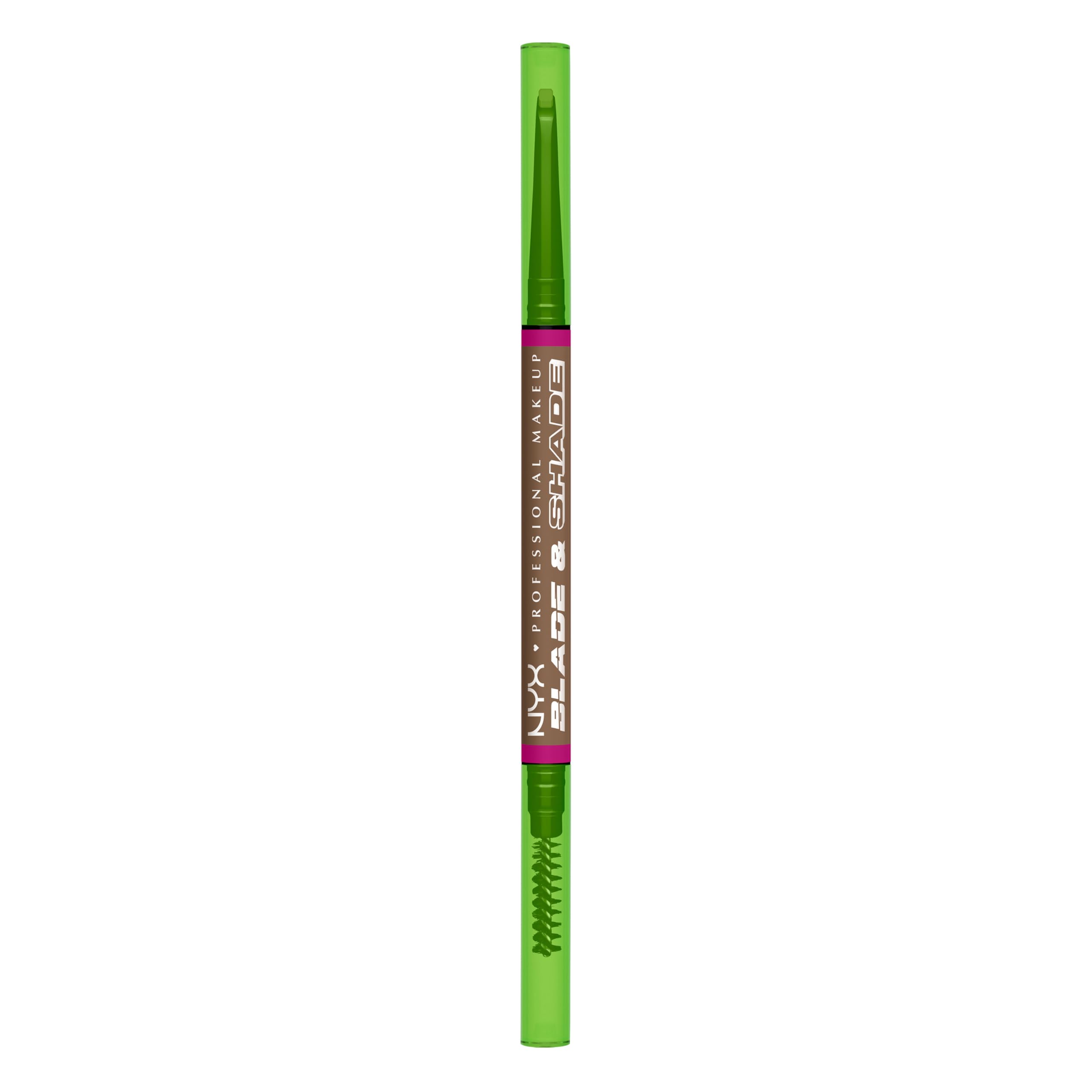 NYX Professional Makeup Blade & Shade, Nano Brow Mechanical Pencil, Up to 16HR wear, Smooth-glide pigment, Smudge-Proof Formula, Shade: Taupe, 1 count