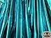 1 X Spandex Metallic Turquoise Fabric /60