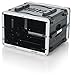 Gator Cases Lightweight Rolling 6U Rack Case with Heavy Duty Latches, Retractable Tow Handle, and Recessed Wheels; Standard 19.25