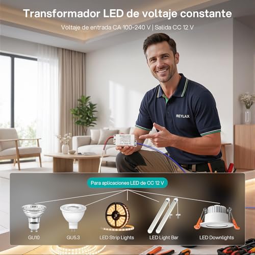 Transformer 220V to 12V 15W 1.25A, AC to DC Power Supply, Small Constant Voltage Transformer, Low Voltage LED Driver, Adapter Driver for Led Strips 75x38x23mm