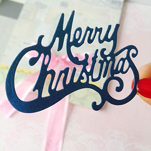 Merry Christmas Cutting Dies Metal Embossing Stencils
