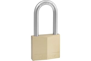 Master Lock 140DLF Keyed Different Padlock with 1-9/16-inch Wide Body and 1-1/2-inch Shackle, Solid Brass