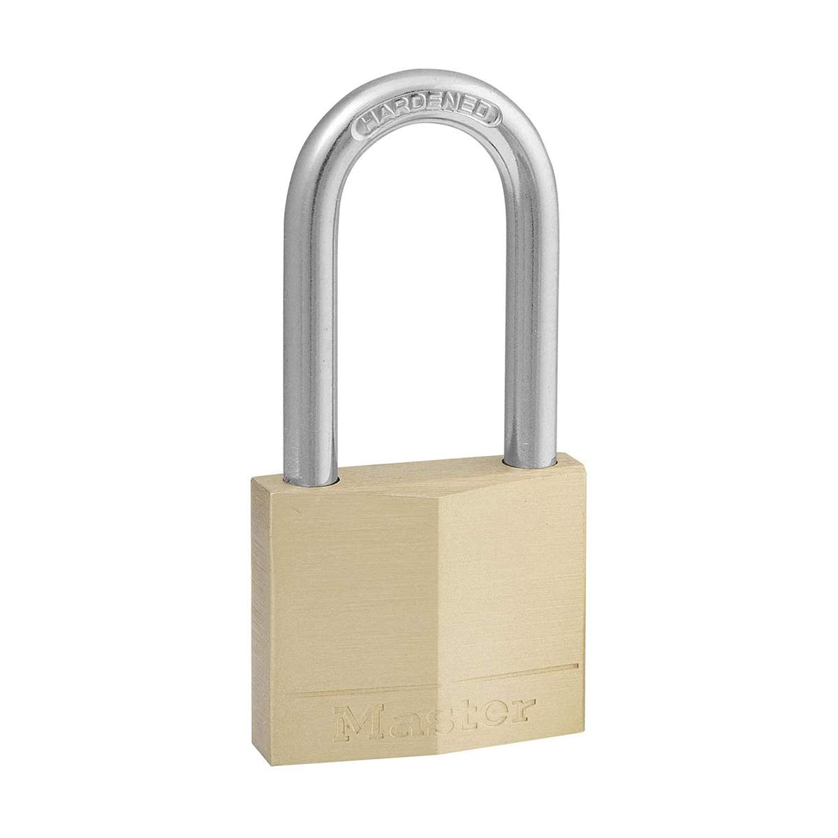 Master Lock 140EURDLF Key Padlock with Brass Body and Medium Shackle, Gold, 7,6 x 4 x 1,3 cm