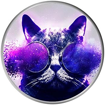 Phone Grip & Stand, Universal Smartphones Holder Kickstand Holder for iPhone 7 Plus 6 6s 5 5c 5s, Samsung Galaxy S8 S7 Edge and Tablet - Galaxy Cat