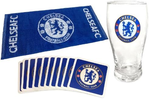 Chelsea FC Official Pint Glass & Bar Set