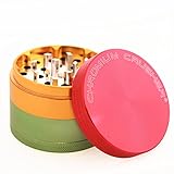 Chromium Crusher 2.5 Inch 4 Piece Tobacco Spice Herb Grinder- Rasta (2.5