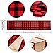 VIGLT Christmas Table Runner Cotton Burlap Buffalo Plaid Table Runner Christmas Reversible Double Sided Table Runner for Holiday Christmas Table Decorations, 14 x 72 Inch