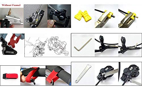 CYCEARTH Bicycle Brake Bleed Kit for Shimano TEKTRO MAGURA Zoom Bike Mineral Oil Hydraulic Disc Professional Tool Set