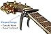 GUITARX X Capo for Acoustic Guitar, Electric Guitar Capo - Also For Bass, Ukulele, Banjo and Mandolin - #1 Brand Among Guitar Capos - Zinc Alloy, Glossy Metal Black