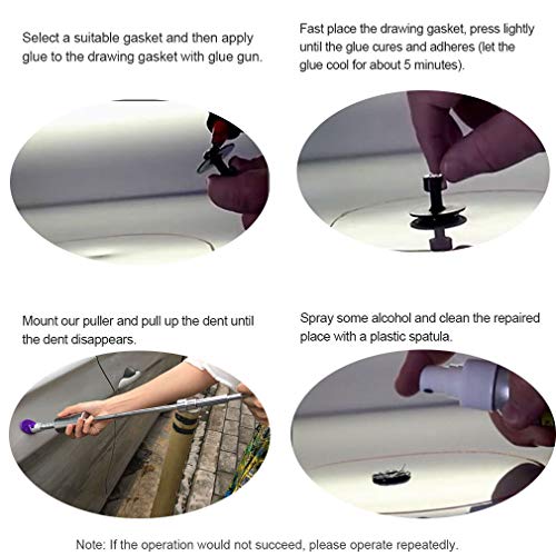 Vtolo Car Dent Repair Tools Dent Lifter Paintless Removal Kit Pdr