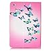 Dteck iPad Mini 2 Case, Mini 3 Case, Folio Stand Premium Leather Case with Smart Auto Sleep/Wake Protective Cover Magnetetic for Apple iPad Mini 1/ Mini 2/Mini 3, Butterflies