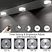 Anbock Wireless LED Night Lights Remote Control Steps Lighting Stairs Lights USB Rechargeable Wall Puck Light with Timing Dimming, Stick on Anywhere Closet Hallway Bedroom Kitchen Pathway White 6000K