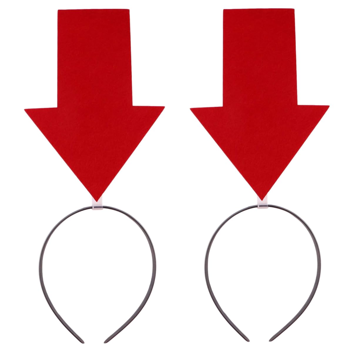 Healvian 2Pcs Girls Headband Funny Hair Band with Arrow Headbands for Women Christmas Festival Party Photo Props Halloween Christmas Hair Accessories