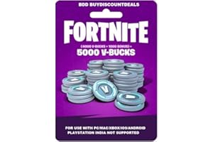 Fortnite 5000 v-Bucks Code Only (No Cd/Dvd)