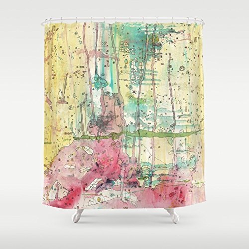 Amazon Com Mixed Media Art Shower Curtain Boho Gypsy Style