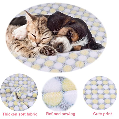 image for Comsmart Puppy Warm Soft Blanket Dog Cat Flannel Blankets Mat Bed Cove