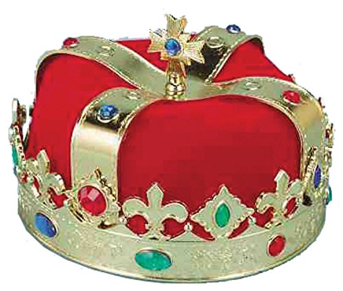 Forum Novelties King Royal Crown Plastic Hat