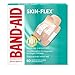 Band-Aid Brand Skin-Flex Adhesive Bandages for First Aid & Wound Care of Minor Cuts, Scrapes & Burns, Flexible Sterile Bandages Great for Fingers, Hands & Knees, Assorted Sizes, 60 ct