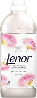 Lenor Weichspüler Flauschige Wäsche, Inspired by Nature, Seidenbaum Blüte, 50 Waschladungen (1.5 L)