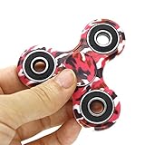 PUNING Fidget Hand Spinner Toy Stress Reducer EDC Focus Toy Relieves ADHD Anxiety Time Killer, C-1 Camouflage Red